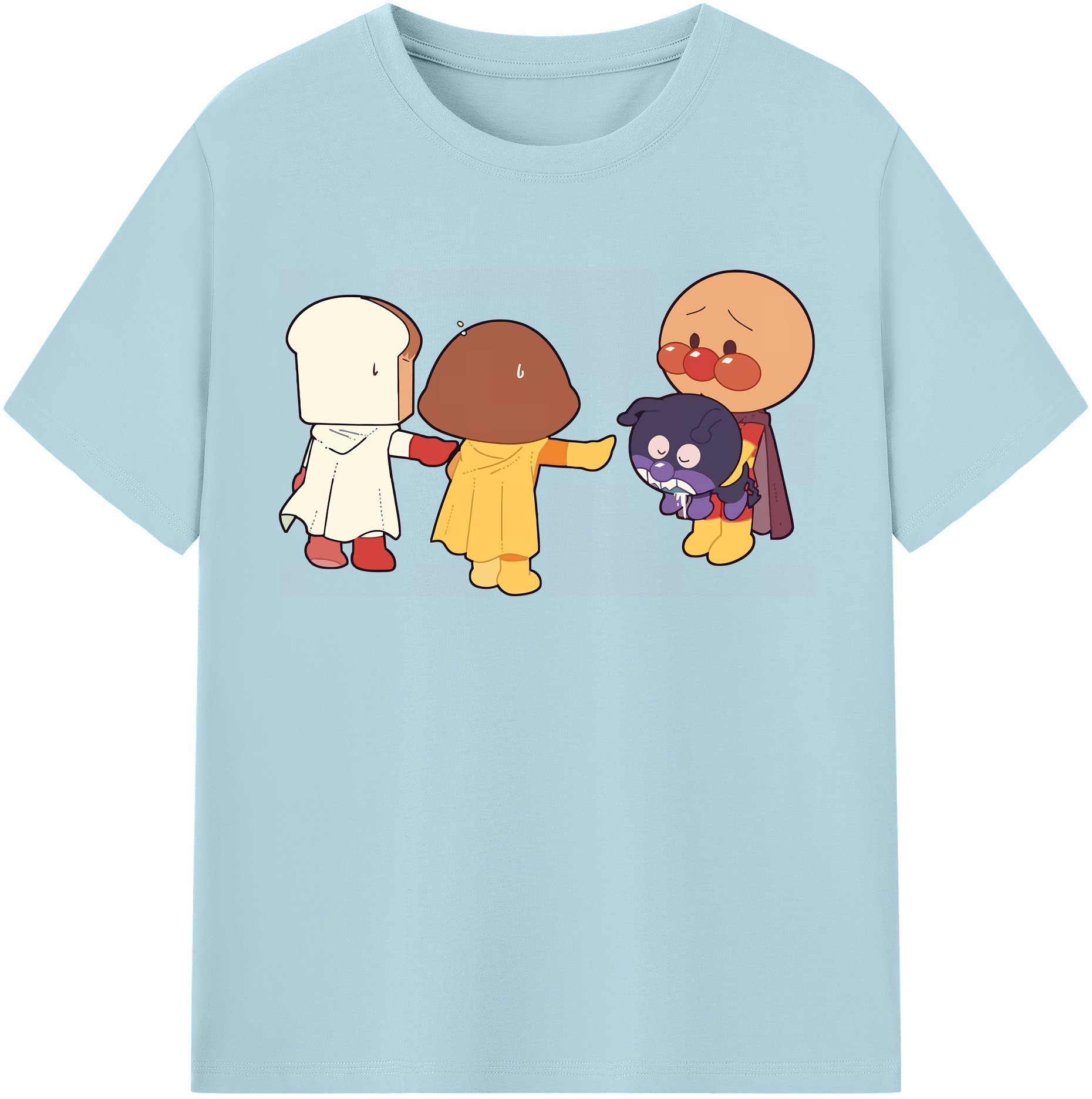 （画像用） アンパンマン Anpanman 綿100％半袖Tシャツ（フロントプリント）